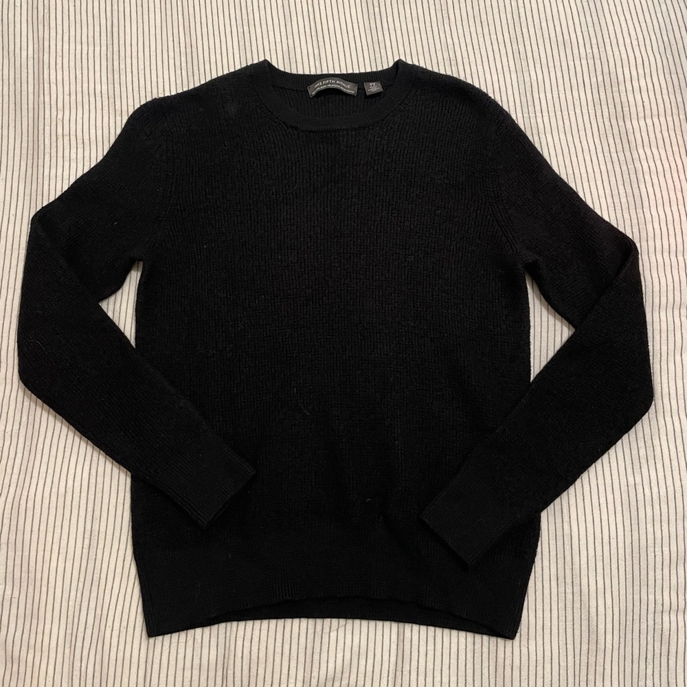 Saks Fifth Avenue Black wool Sweater